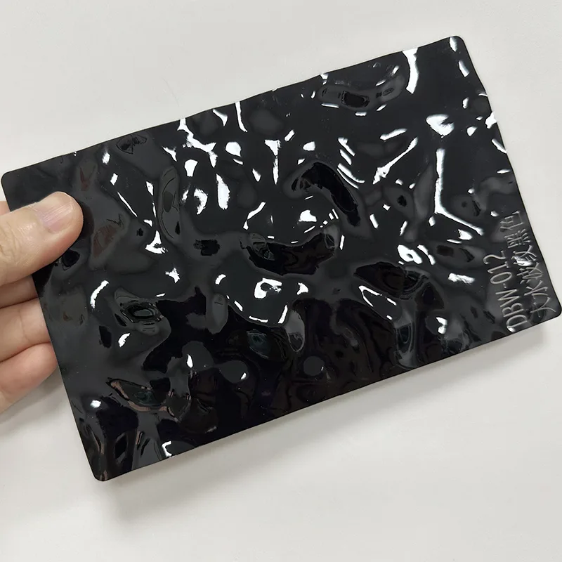 ПЕТ Water Ripple Carbon Crystal Wall Panel